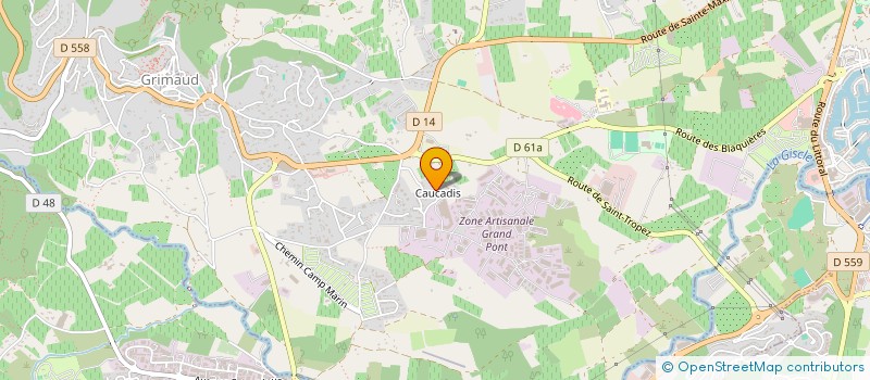localisation de l'entreprise MONSIEUR HERVE ROMEO à GRIMAUD