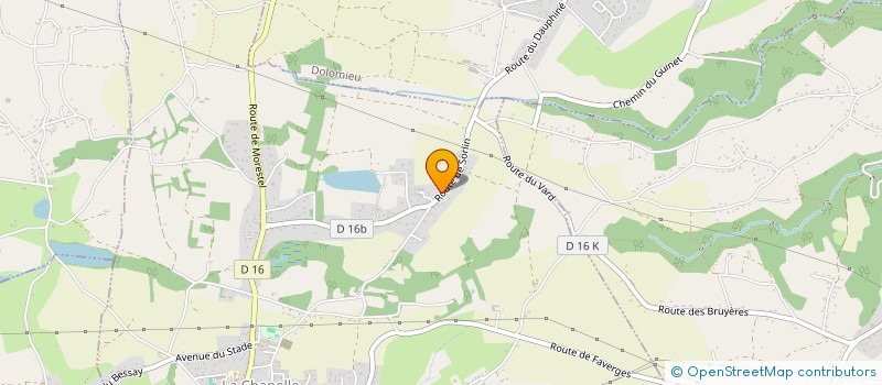 localisation de l'entreprise MONSIEUR HERVE RONDELLI  LA CHAPELLE-DE-LA-TOUR