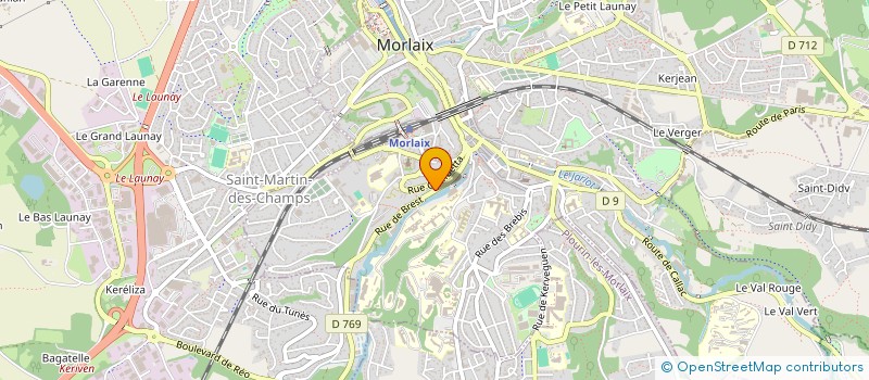 localisation de l'entreprise MONSIEUR HERVE RONNE  MORLAIX