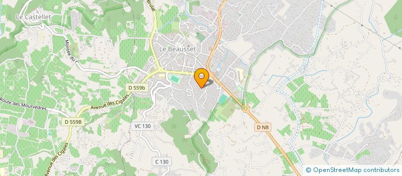 localisation de l'entreprise MONSIEUR HERVE ROSSI à LE BEAUSSET