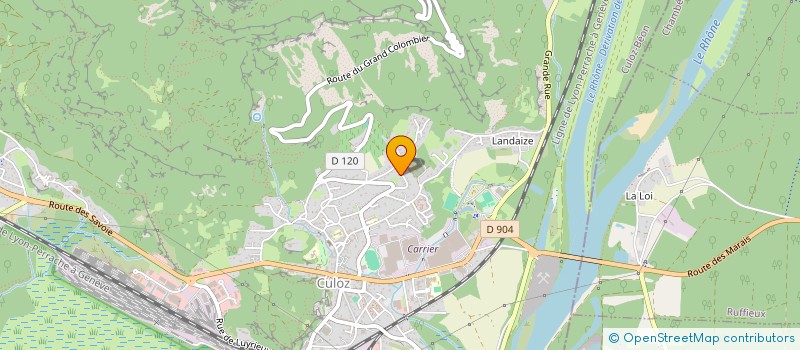 localisation de l'entreprise MONSIEUR HERVE ROSSI  CULOZ-BEON