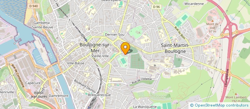 localisation de l'entreprise MONSIEUR HERVE ROTSAERT  BOULOGNE-SUR-MER