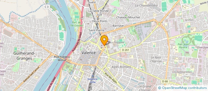 localisation de l'entreprise MONSIEUR HERVE ROUSSEL  VALENCE