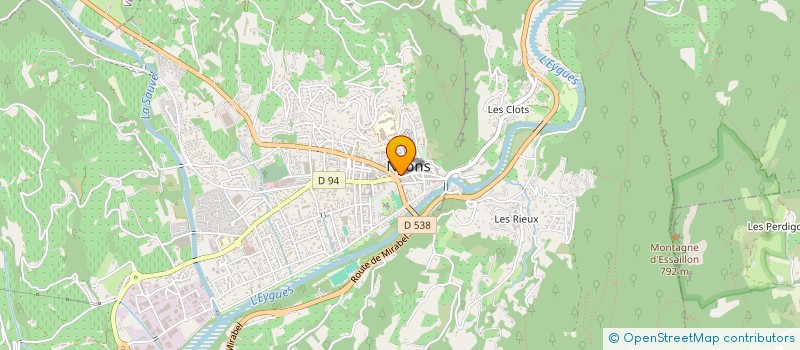 localisation de l'entreprise MONSIEUR HERVE SAC  NYONS