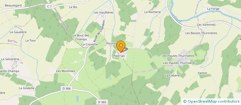 localisation de l'entreprise MONSIEUR HERVE SALAIS  CHAUMUSSAY