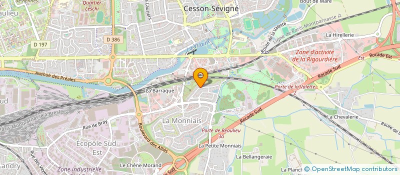 localisation de l'entreprise MONSIEUR HERVE SALLARD  CESSON-SEVIGNE