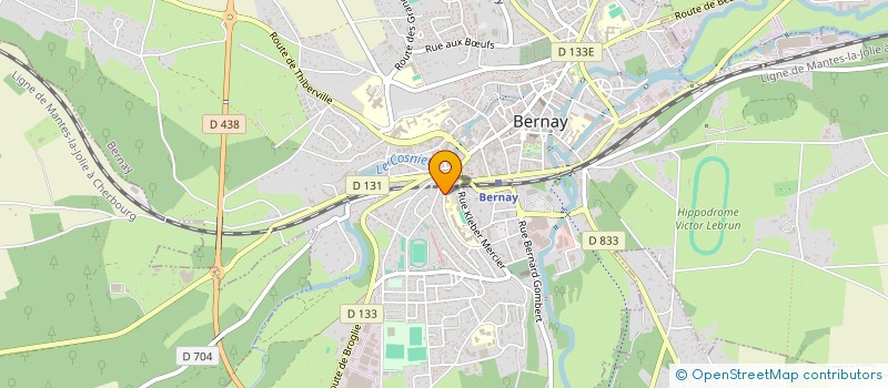 localisation de l'entreprise MONSIEUR HERVE SANSON  BERNAY