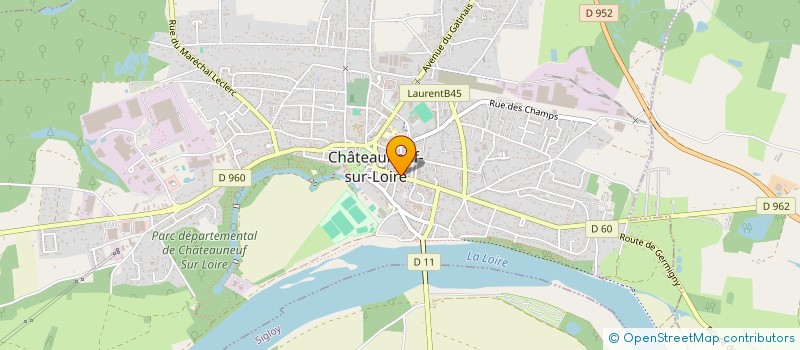 localisation de l'entreprise MONSIEUR HERVE SAUGER à CHATEAUNEUF-SUR-LOIRE