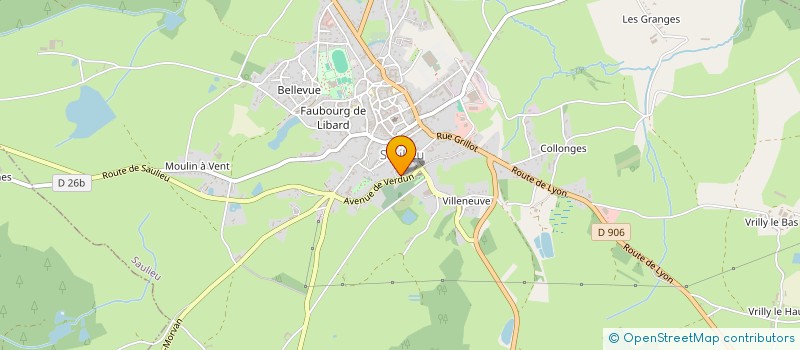 localisation de l'entreprise MONSIEUR HERVE SAUVAGE  SAULIEU