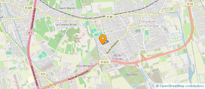 localisation de l'entreprise MONSIEUR HERVE SCHMIT  ENTRAIGUES-SUR-LA-SORGUE