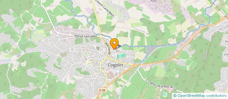 localisation de l'entreprise MONSIEUR HERVE SCHORI à COGOLIN