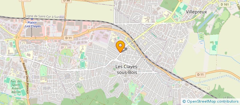 localisation de l'entreprise MONSIEUR HERVE SEBILLE à LES CLAYES-SOUS-BOIS