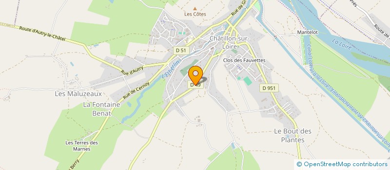 localisation de l'entreprise MONSIEUR HERVE SEGUIN à CHATILLON-SUR-LOIRE