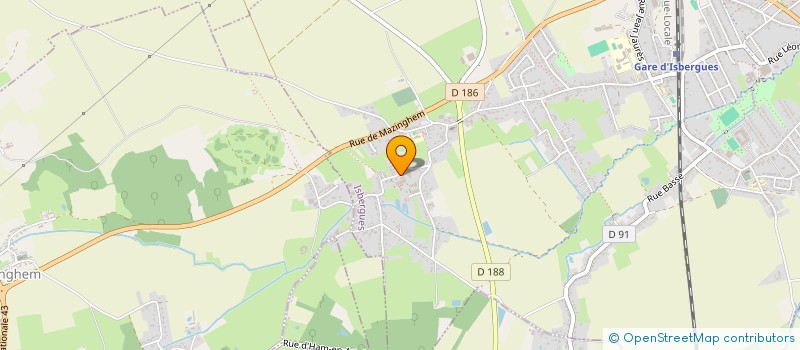 localisation de l'entreprise MONSIEUR HERVE SELIN  ISBERGUES