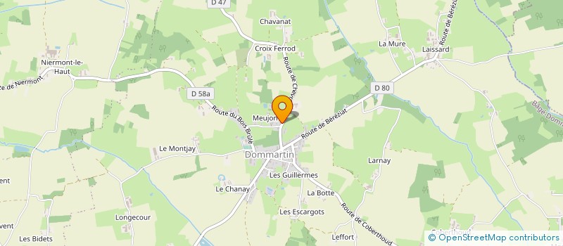 localisation de l'entreprise MONSIEUR HERVE SERVIGNAT à BAGE-DOMMARTIN