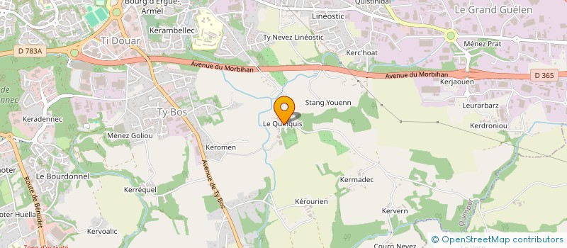 localisation de l'entreprise MONSIEUR HERVE SEZNEC  QUIMPER