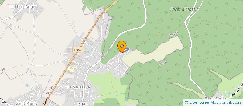 localisation de l'entreprise MONSIEUR HERVE SIMON  LA SAUSSAYE