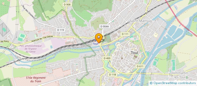 localisation de l'entreprise MONSIEUR HERVE SIMONIN  TOUL