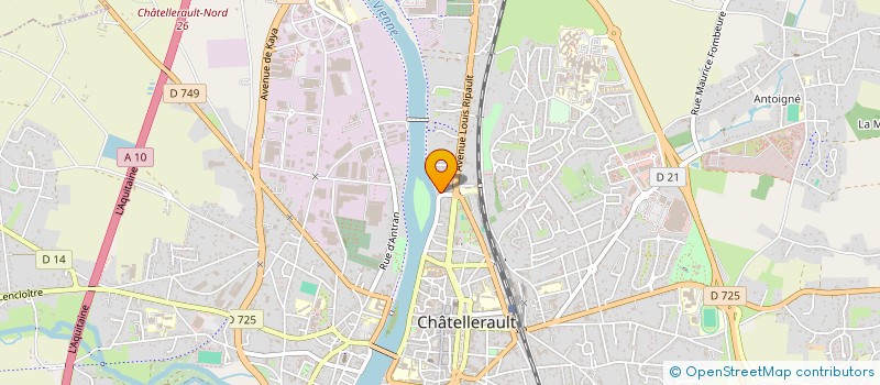 localisation de l'entreprise MONSIEUR HERVE SORNIQUE  CHATELLERAULT