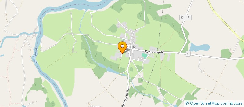 localisation de l'entreprise MONSIEUR HERVE SOUCHAUD  MILLAC