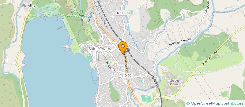 localisation de l'entreprise MONSIEUR HERVE SOULAN  SAINT-CHAMAS