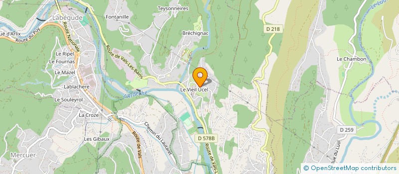 localisation de l'entreprise MONSIEUR HERVE SOUTEYRAND  UCEL