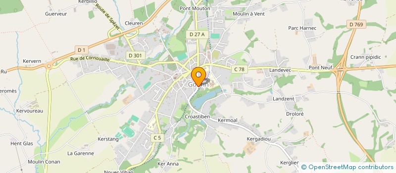 localisation de l'entreprise MONSIEUR HERVE STEPHAN à GOURIN