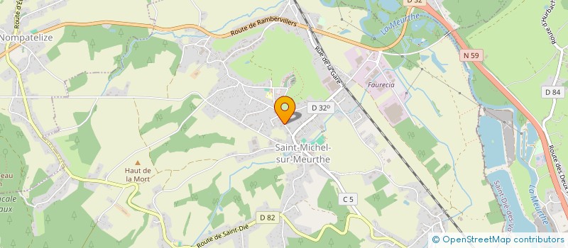 localisation de l'entreprise MONSIEUR HERVE STHOER  SAINT-MICHEL-SUR-MEURTHE