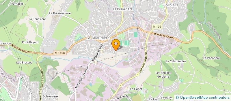 localisation de l'entreprise MONSIEUR HERVE TABONNET à LA TALAUDIERE