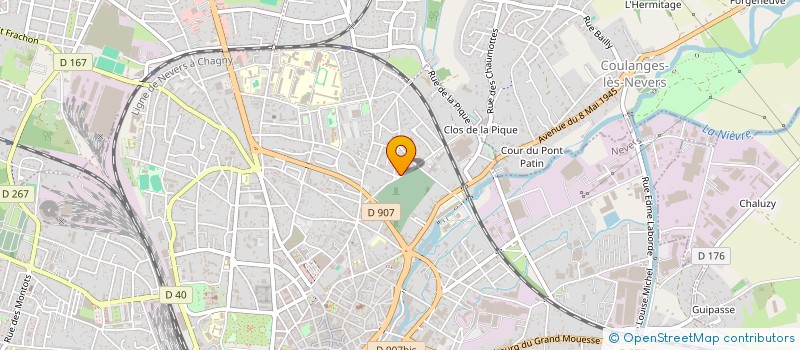 localisation de l'entreprise MONSIEUR HERVE TABOULOT à NEVERS