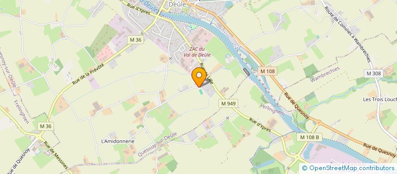 localisation de l'entreprise MONSIEUR HERVE TAHON à QUESNOY-SUR-DEULE