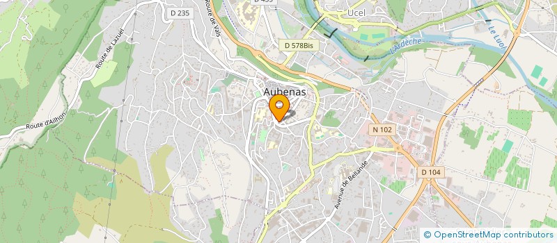 localisation de l'entreprise MONSIEUR HERVE TALOUARN à AUBENAS