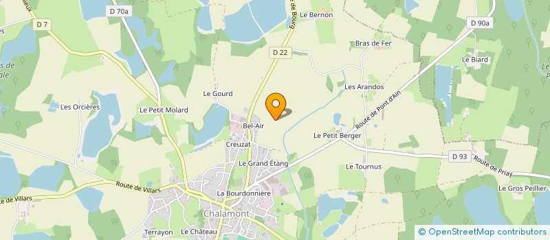 localisation de l'entreprise MONSIEUR HERVE TAVEL  CHALAMONT