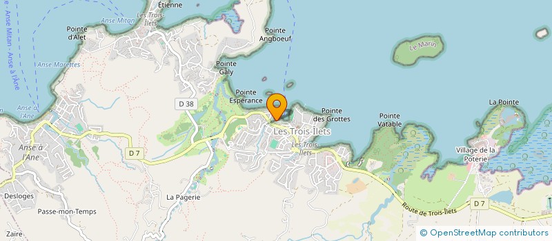 localisation de l'entreprise MONSIEUR HERVE TELEPHE à LES TROIS-ILETS
