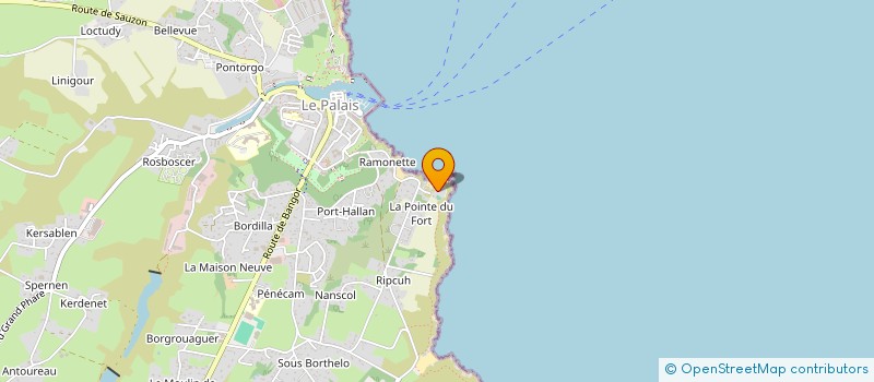 localisation de l'entreprise MONSIEUR HERVE TENSORER  LE PALAIS