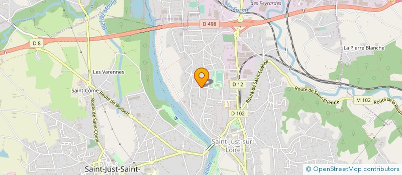 localisation de l'entreprise MONSIEUR HERVE THINET  SAINT-JUST-SAINT-RAMBERT