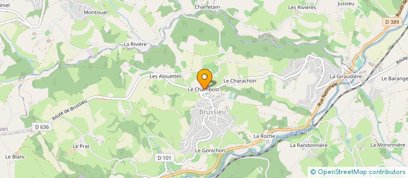 localisation de l'entreprise MONSIEUR HERVE THOINET  BRUSSIEU