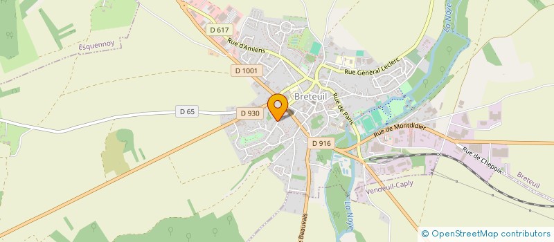 localisation de l'entreprise MONSIEUR HERVE THOMAS  BRETEUIL