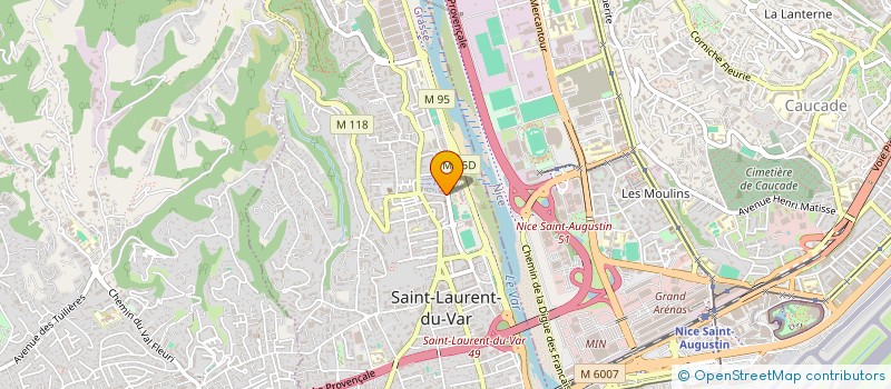 localisation de l'entreprise MONSIEUR HERVE TILLIER à SAINT-LAURENT-DU-VAR