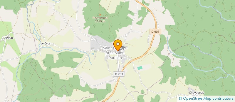 localisation de l'entreprise MONSIEUR HERVE TINLAND  SAINT-GENEYS-PRES-SAINT-PAULIEN