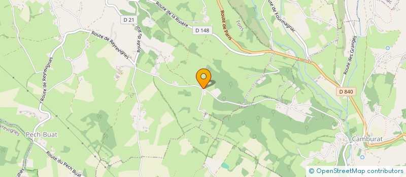 localisation de l'entreprise MONSIEUR HERVE TORTISSIER-SEGUIN  LISSAC-ET-MOURET