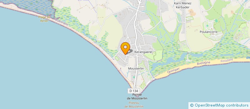 localisation de l'entreprise MONSIEUR HERVE TOULHOAT à FOUESNANT