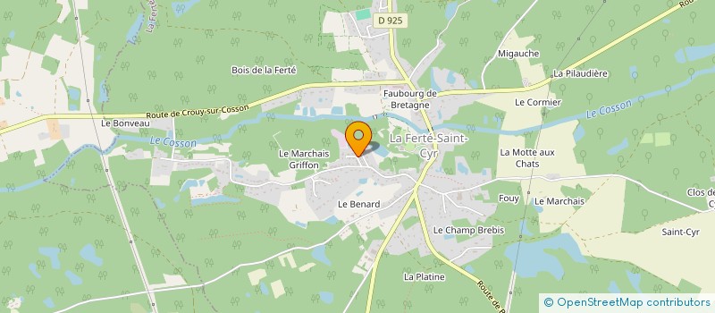 localisation de l'entreprise MONSIEUR HERVE TOURNEREAU  LA FERTE-SAINT-CYR