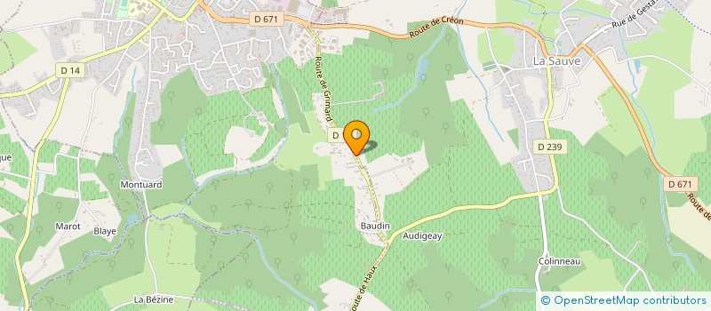 localisation de l'entreprise MONSIEUR HERVE TRUANT  CREON