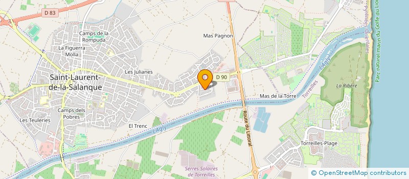 localisation de l'entreprise MONSIEUR HERVE TURC  SAINT-LAURENT-DE-LA-SALANQUE