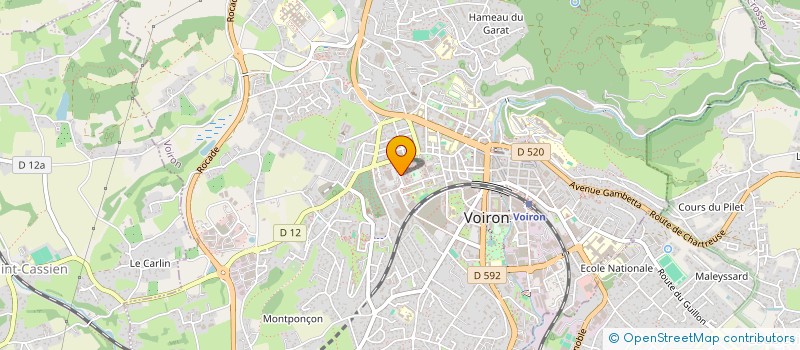 localisation de l'entreprise MONSIEUR HERVE TUZZA  VOIRON