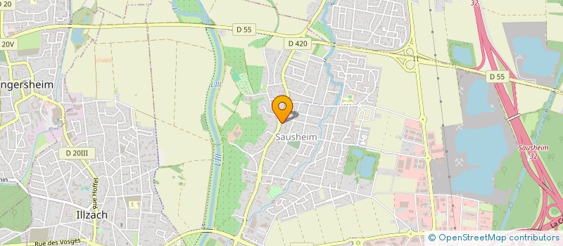 localisation de l'entreprise MONSIEUR HERVE URRICH  SAUSHEIM