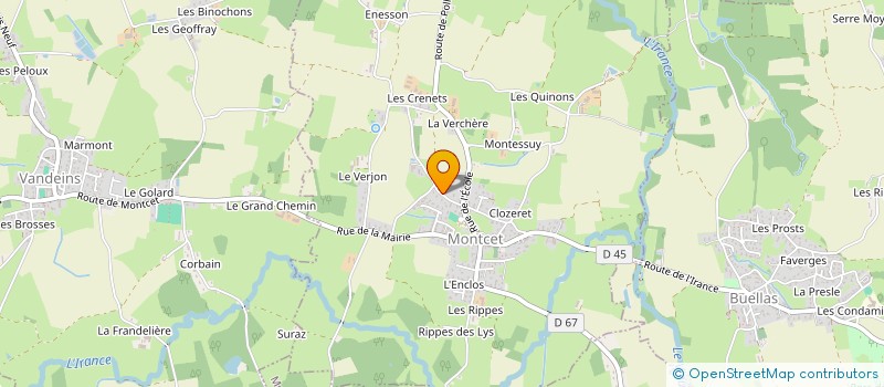 localisation de l'entreprise MONSIEUR HERVE VACHER à MONTCET