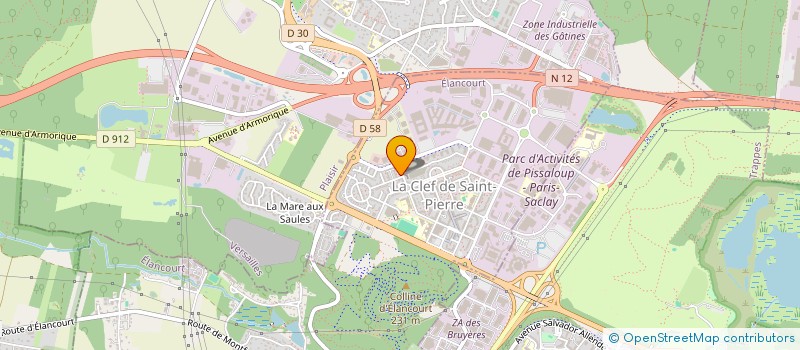 localisation de l'entreprise MONSIEUR HERVE-VADIM LANI  ELANCOURT