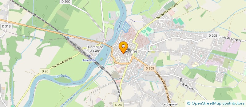 localisation de l'entreprise MONSIEUR HERVE VALLOT  AUXONNE